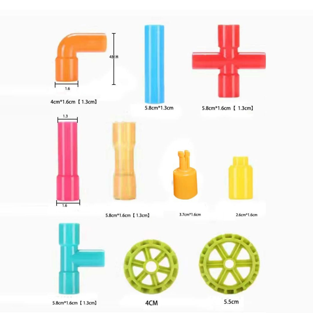 100-piece Pipe Building Set