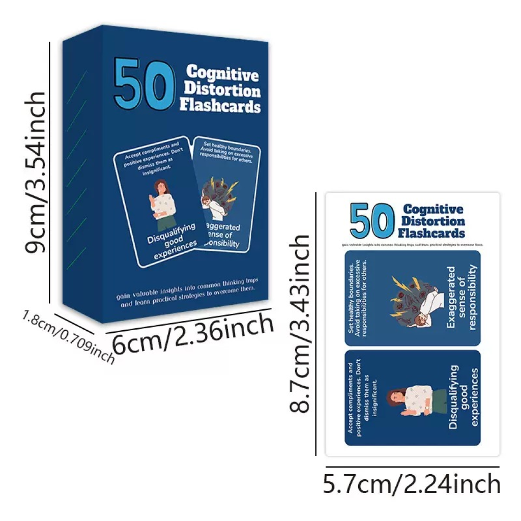 50 Cognitive Distortion Flashcards