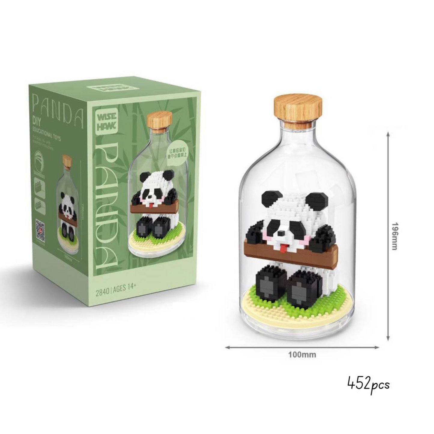 Building Blocks Panda Holding the Tree 452pcs