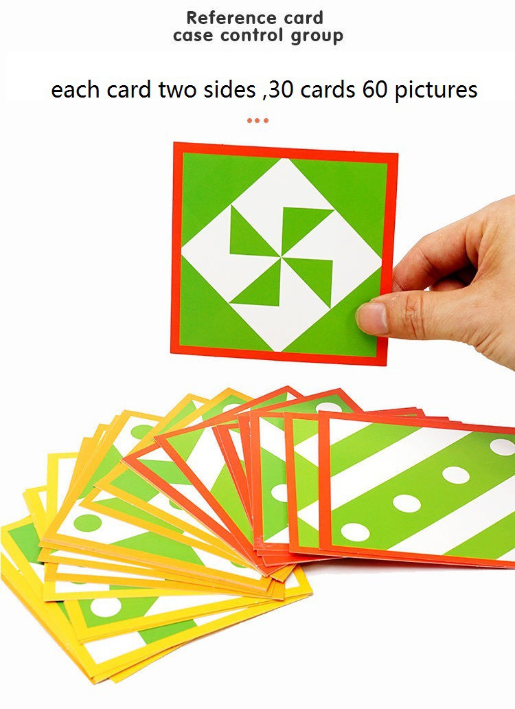 Geometric Jigsaw Puzzles Wooden Pieces