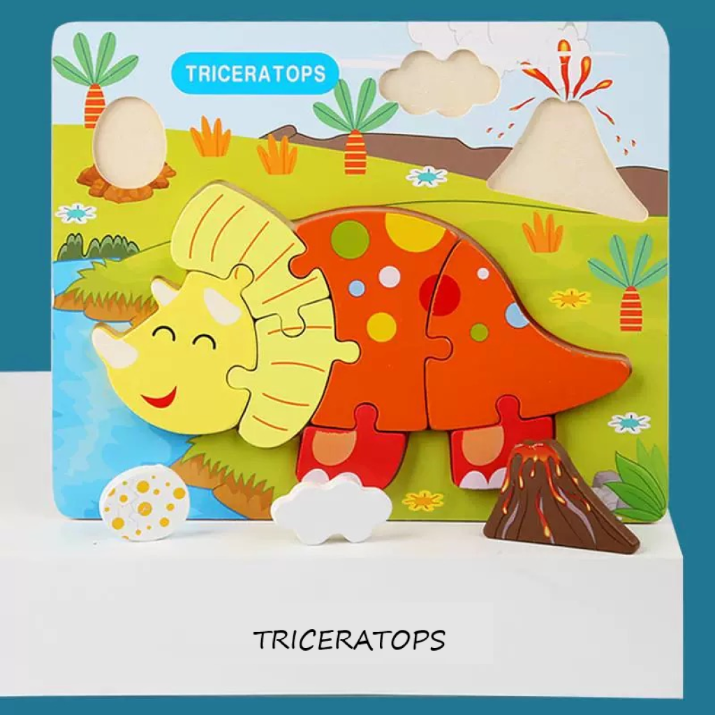 TRICERATOPS PUZZLE 10pcs