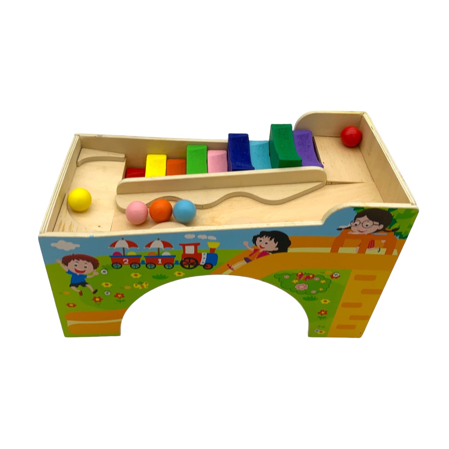 Wooden Mechanic Climbing Ball Toy