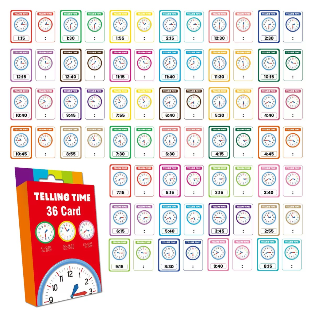 Telling Time Flash Cards