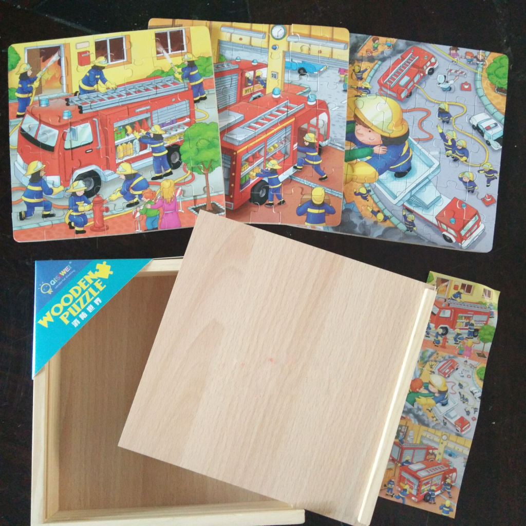 3in1 Fire Trucks Puzzle World 49Pieces