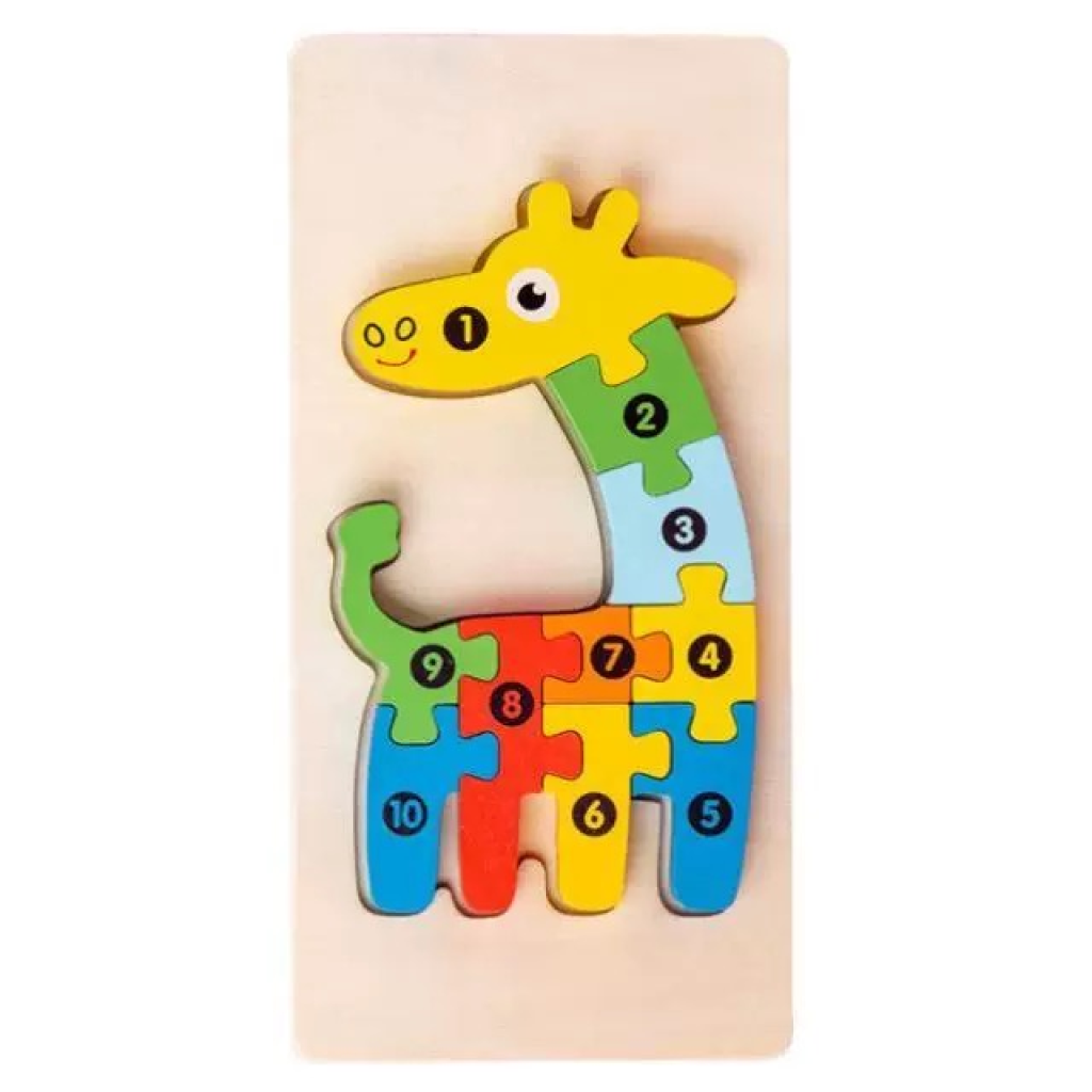 Wooden Giraffe Puzzle For Kid