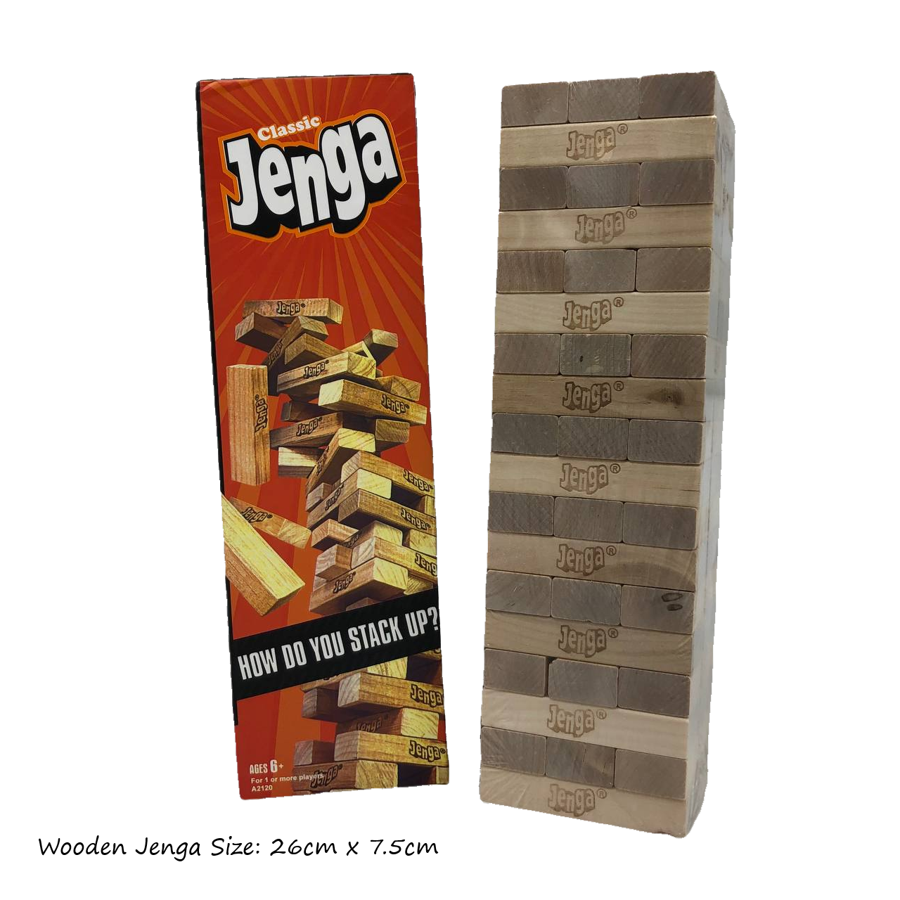 Wooden Jenga With Logo