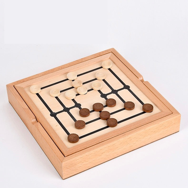 5in1 Games Chess Set Dominoes Mikado Nine Morris