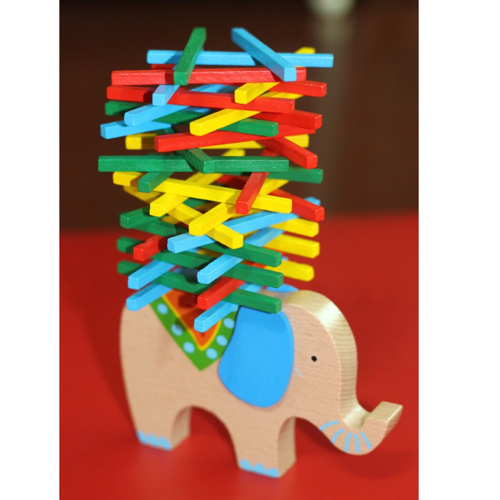 Balance Elephant Wood