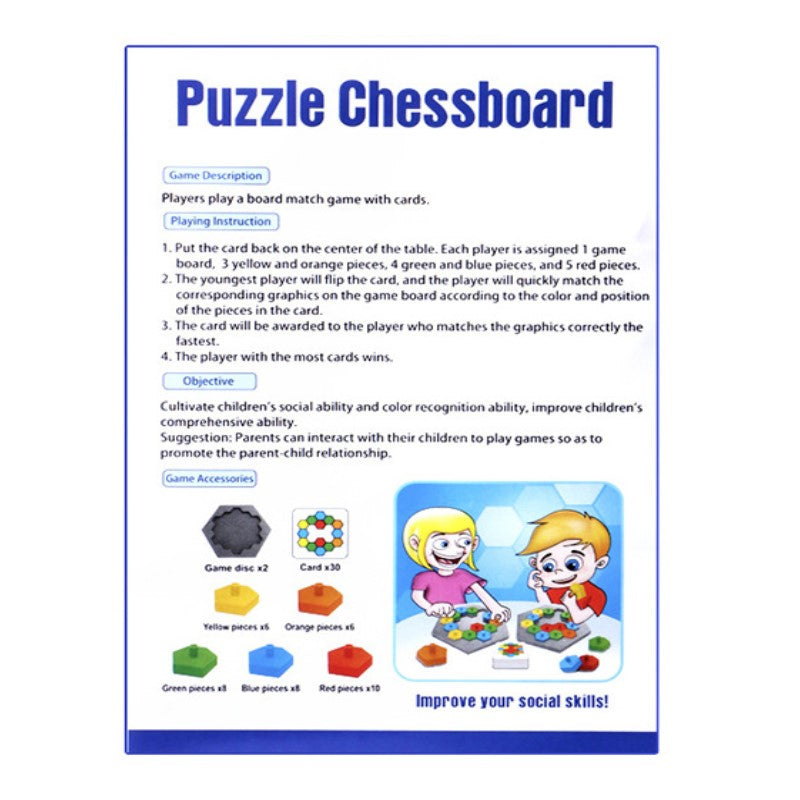 Hexagon Puzzle Chessboard