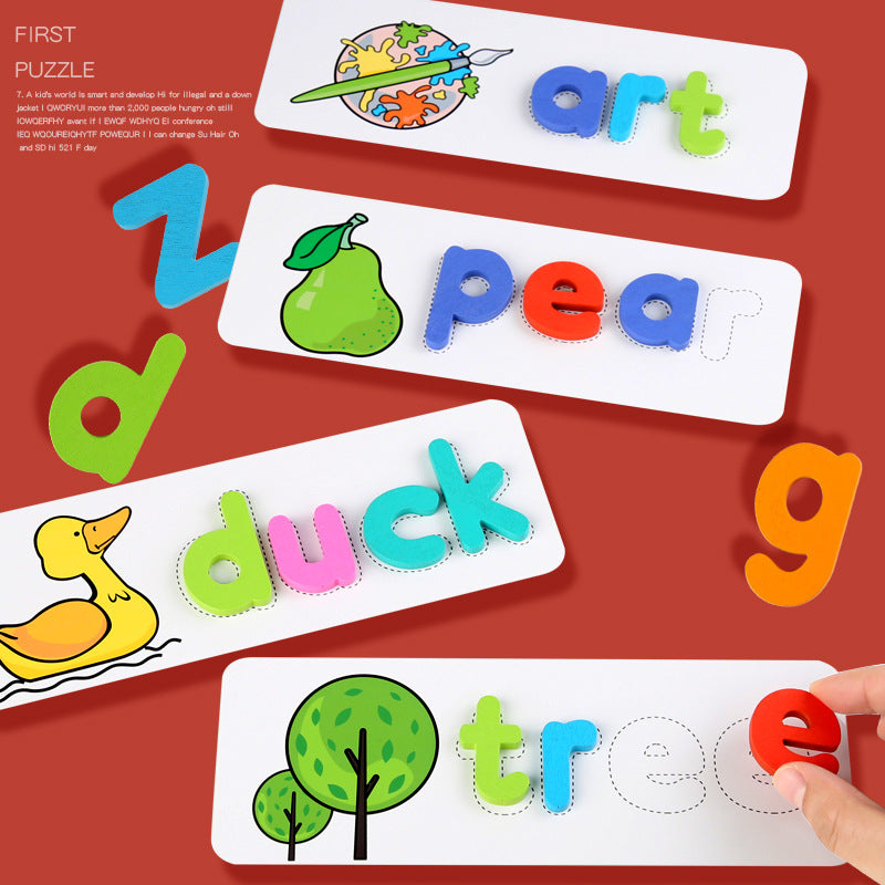 Learn & write Phonetic Spelling Game Wooden Alphabets