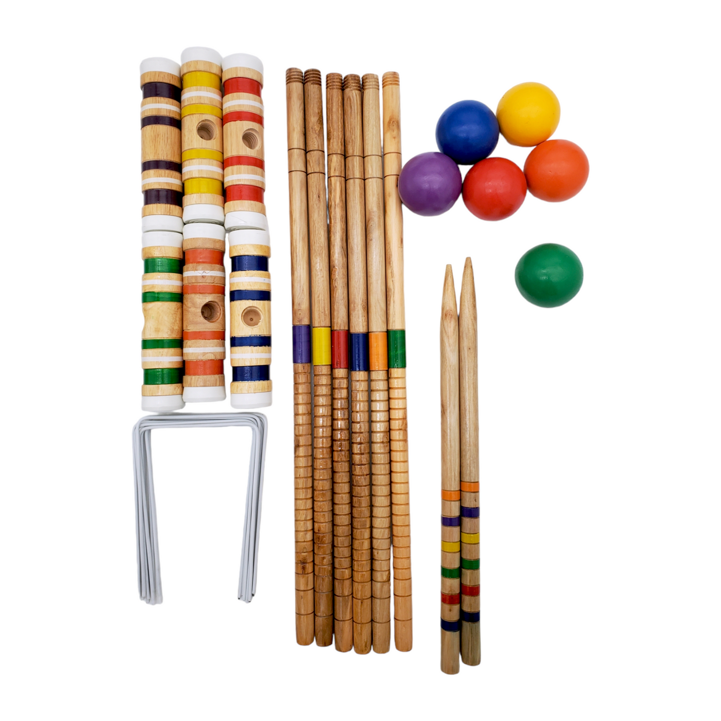 Wood Croquet for 6 Players 70cm