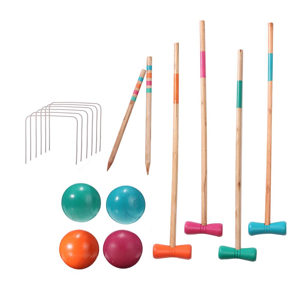 Wooden Croquet Set 4 Players