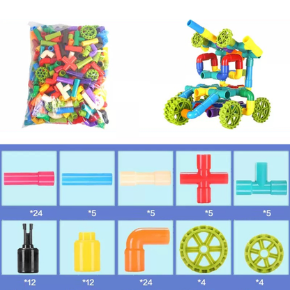 100-piece Pipe Building Set