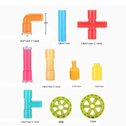 100-piece Pipe Building Set
