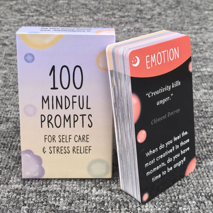 100 MINDFUL PROMPTS FOR SELF CARE & STRESS RELIEF