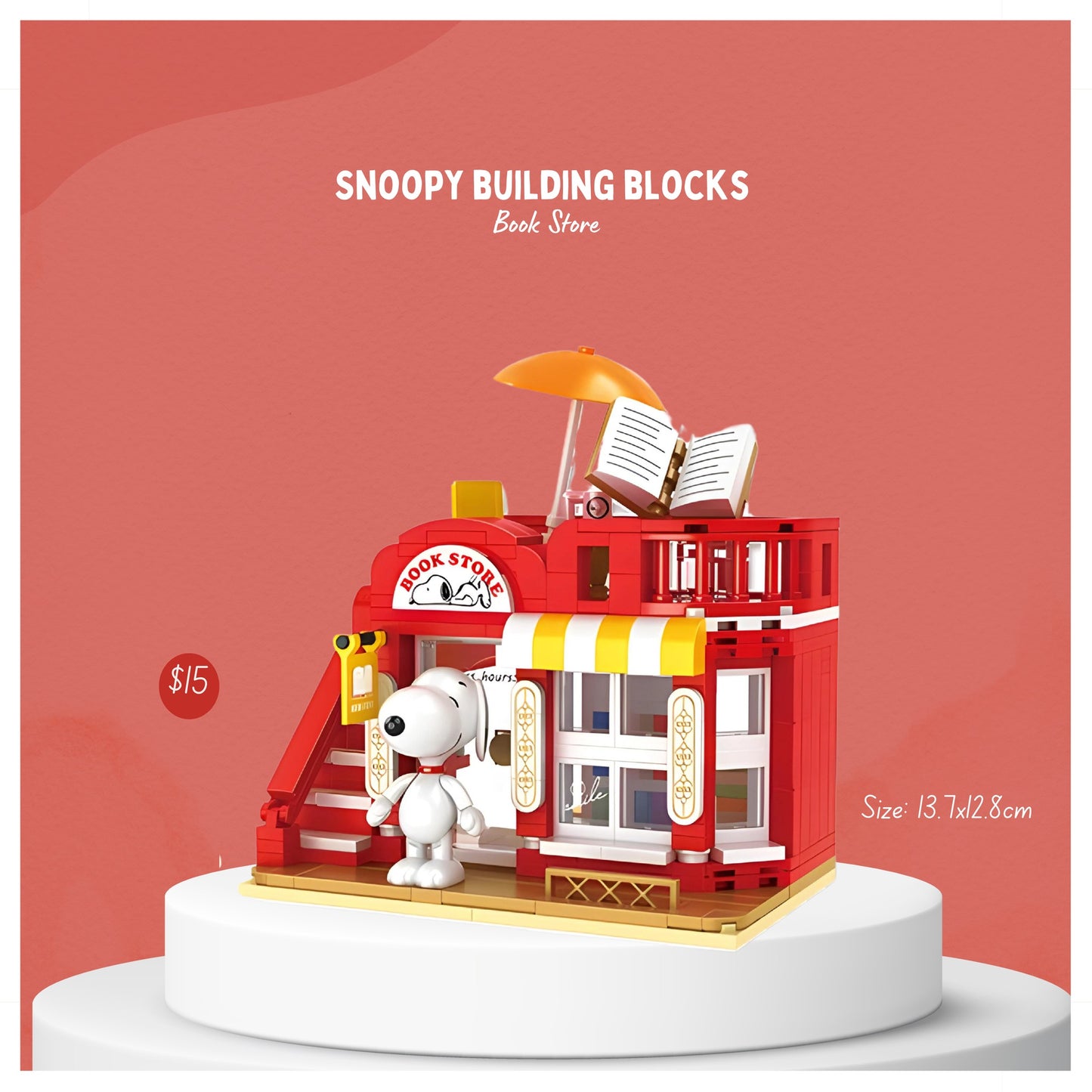 Snoopy Building Book Store 379pcs