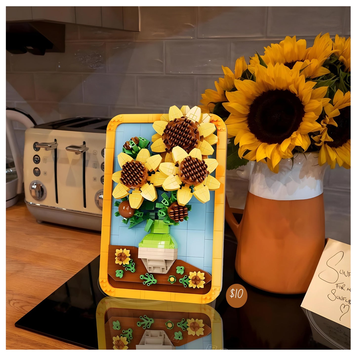 Vincent van Gogh Sunflower Painting Building Block Set 871pcs