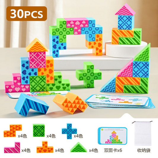 30PCS Foam Building Blocks Set