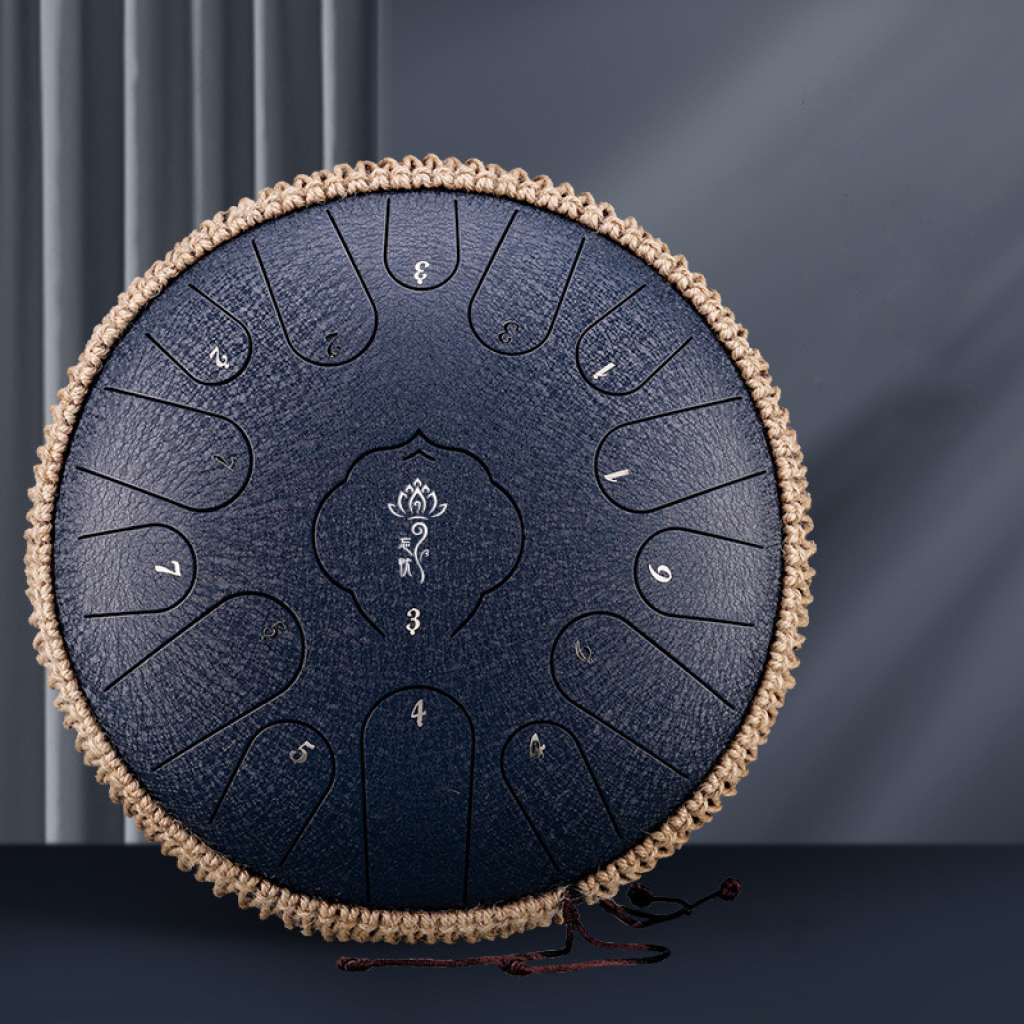 Steel Tongue Drum 15 Tone 33cm Navy blue