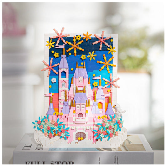 Pink Castle Puzzle Assembled 1669pcs