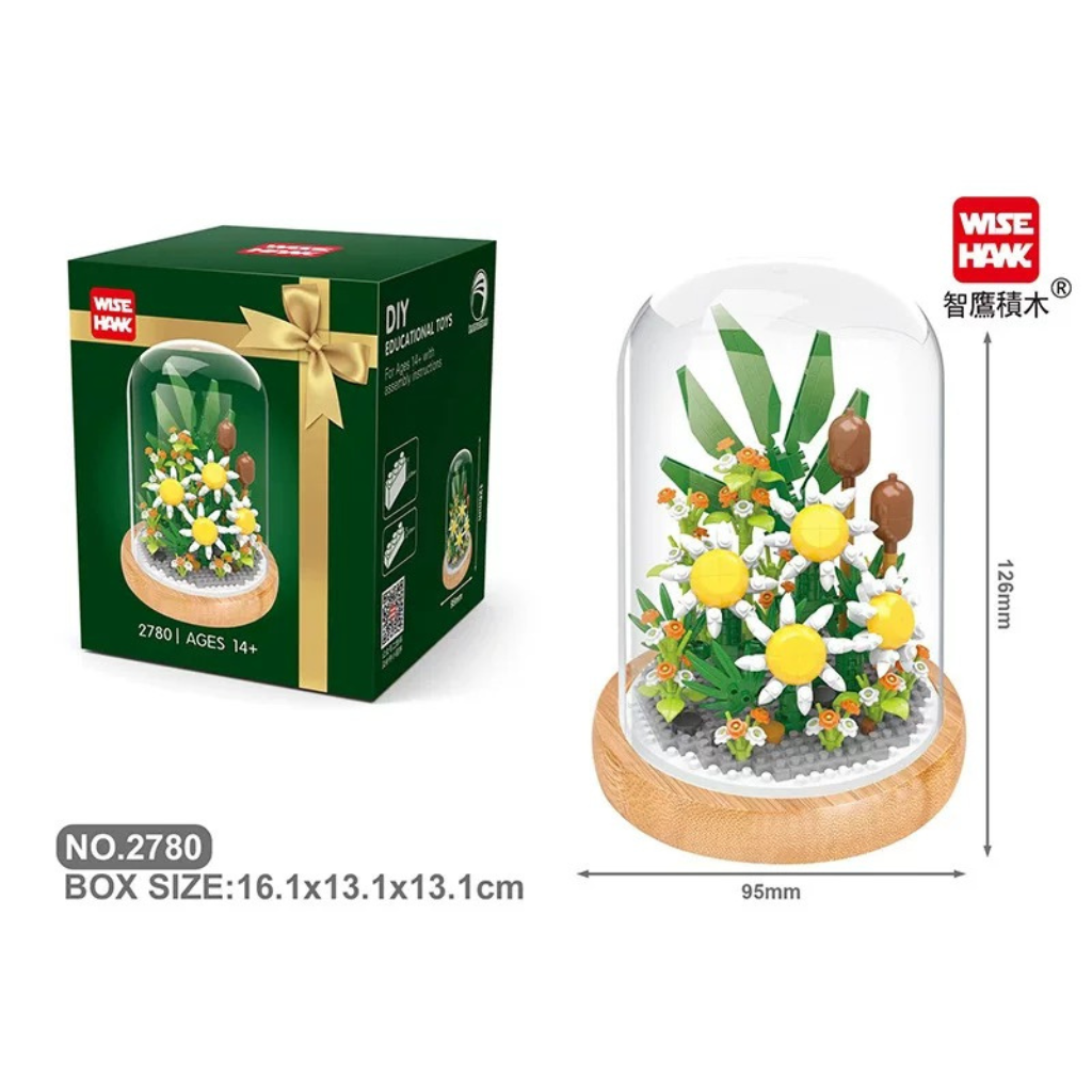 Daisy-like Flower Building Block 383pcs – Boardgames and Puzzles