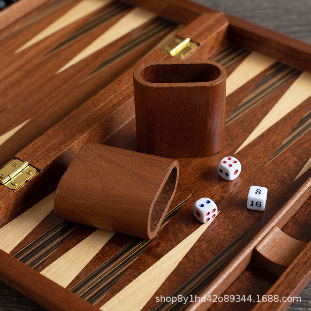 Wooden Backgammon Set 39x47cm