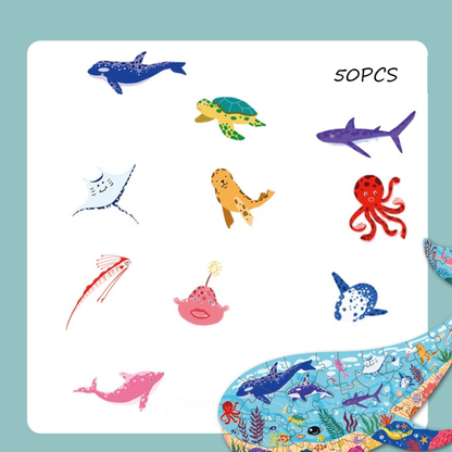 Whale Smaped Puzzle