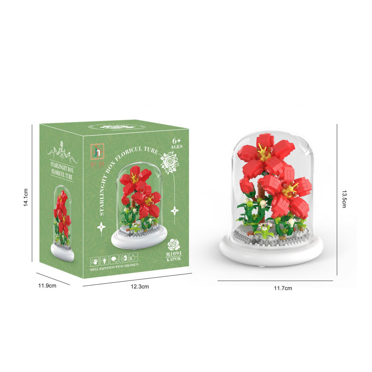 Building Blocks Kapok Flower 640pcs