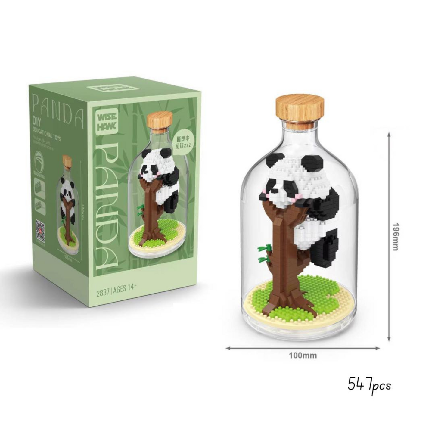 Building Blocks Panda Climb tree 547pcs