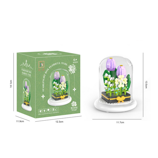 Building Blocks Tulip Flower 550pcs