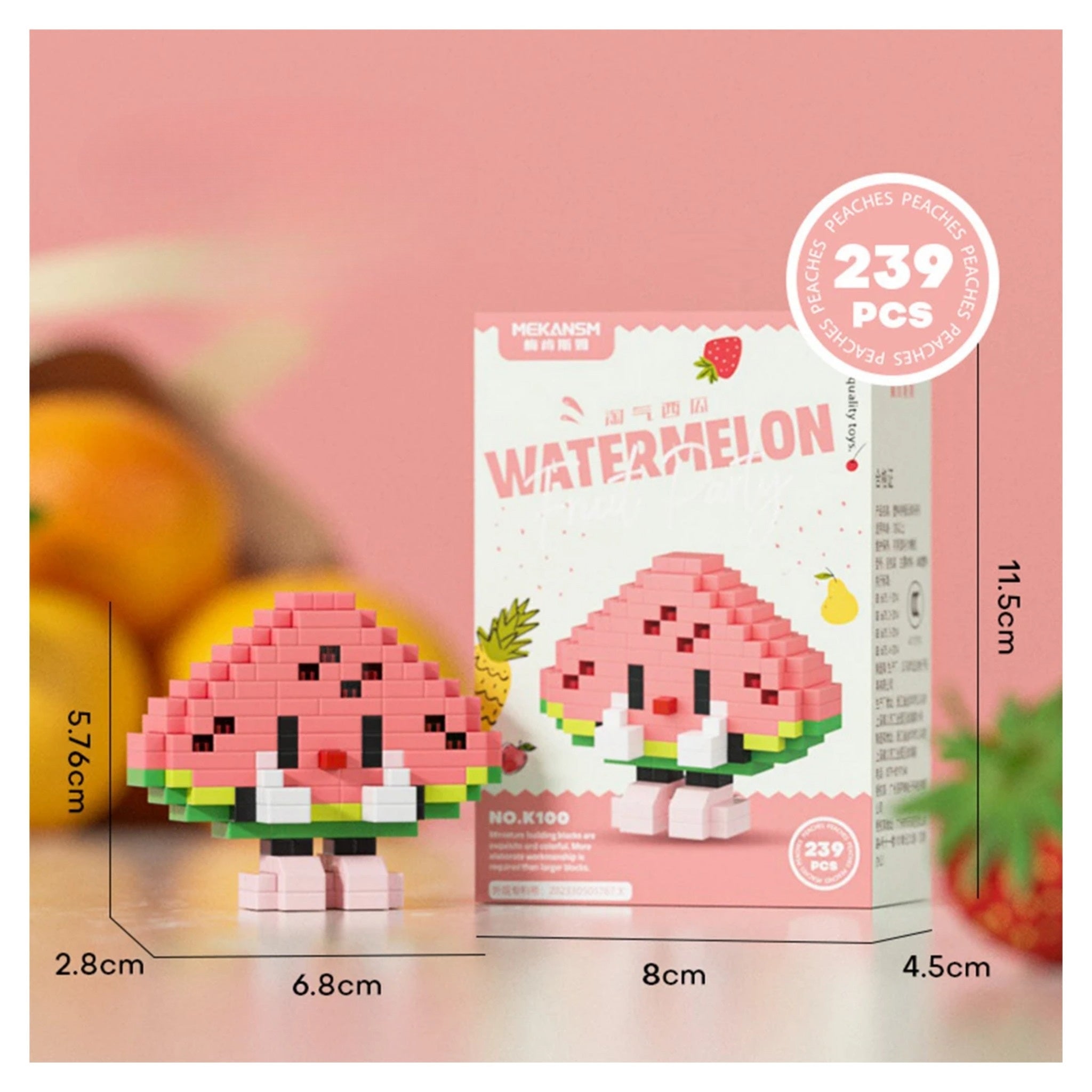 Watermelon Block Set Building Blocks Watermelon 239pcs – Boardgames and Puzzles