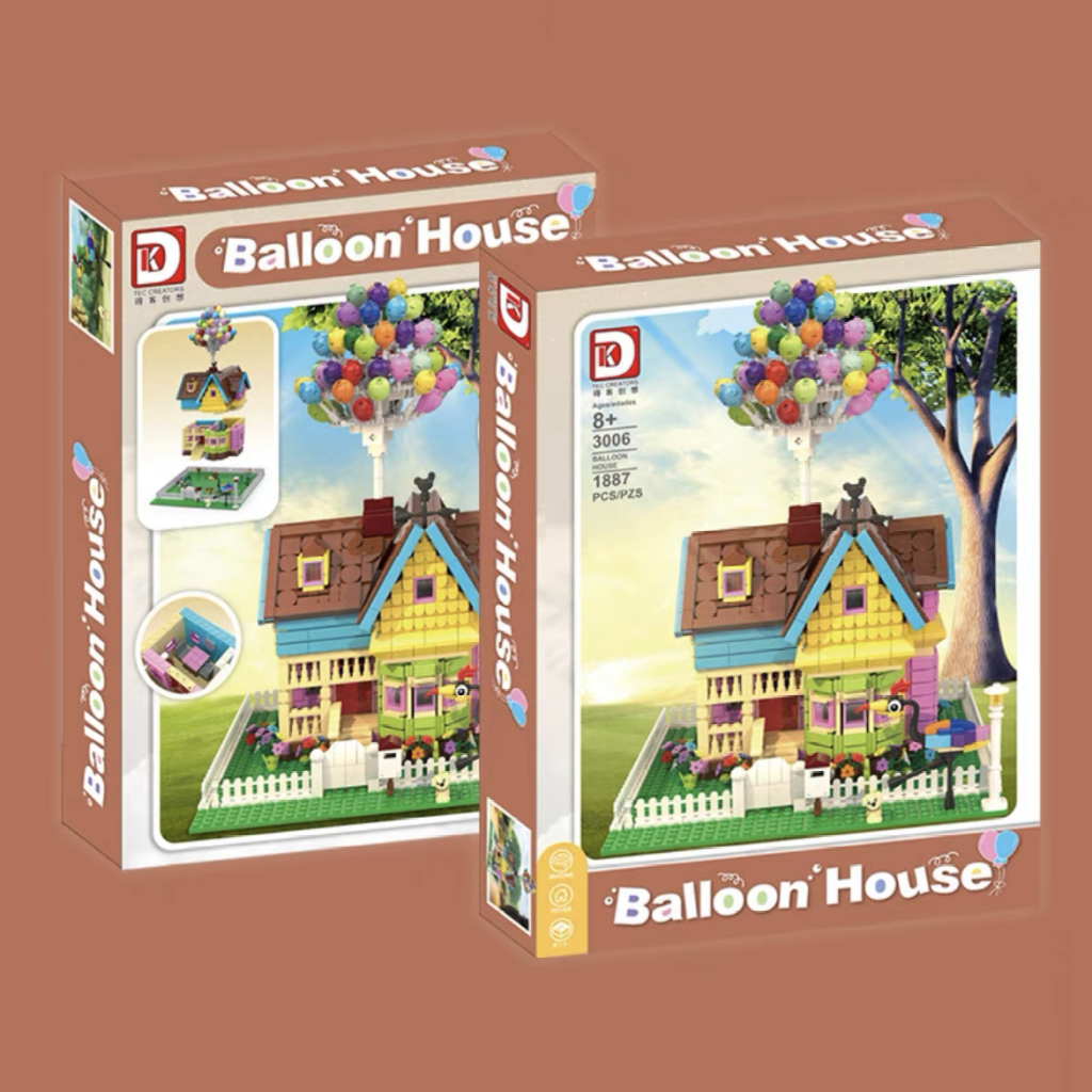 Building Blocks Balloon House 1887pcs