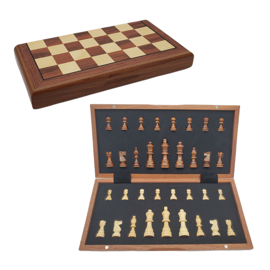 High Quality Wooden Chess with Magnet Hinge