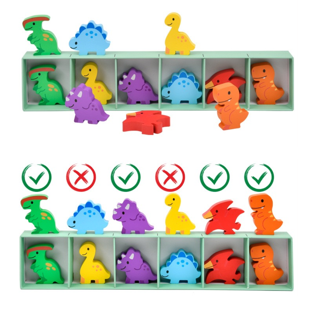 Color Sorting Dinosaurs