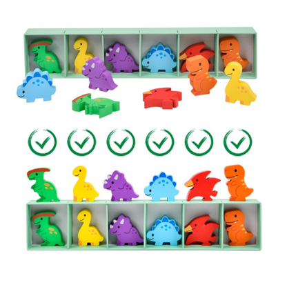 Color Sorting Dinosaurs