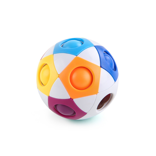 Fidget Ball White Rainbow
