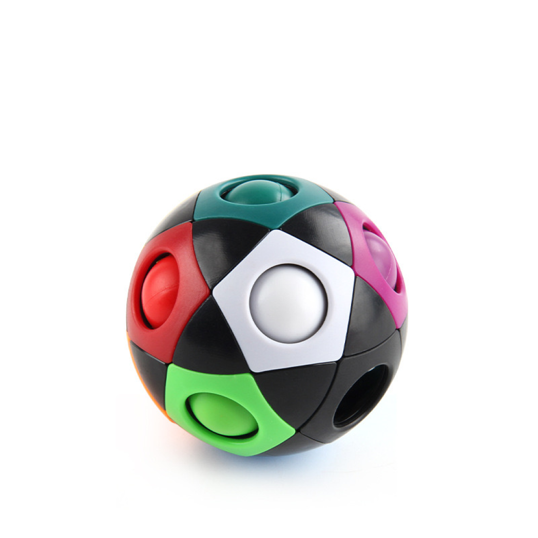 Fidget Ball  Black Rainbow