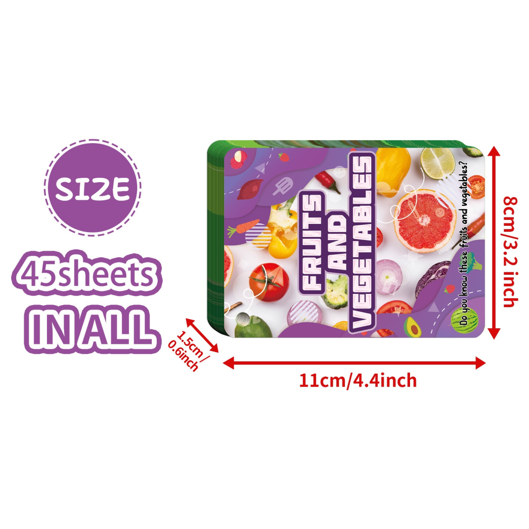Fruits & Vegetables Flashcard Set