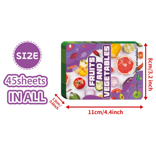 Fruits & Vegetables Flashcard Set