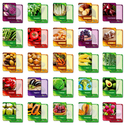 Fruits & Vegetables Flashcard Set