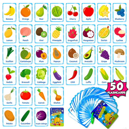Fruits & Vegetables Learning Cards