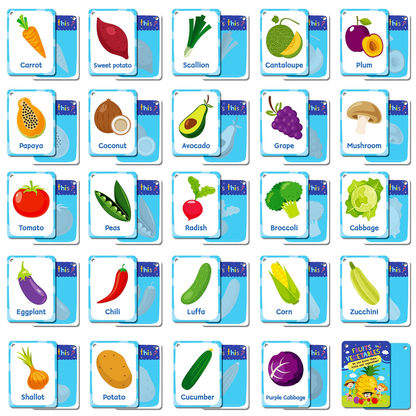 Fruits & Vegetables Learning Cards