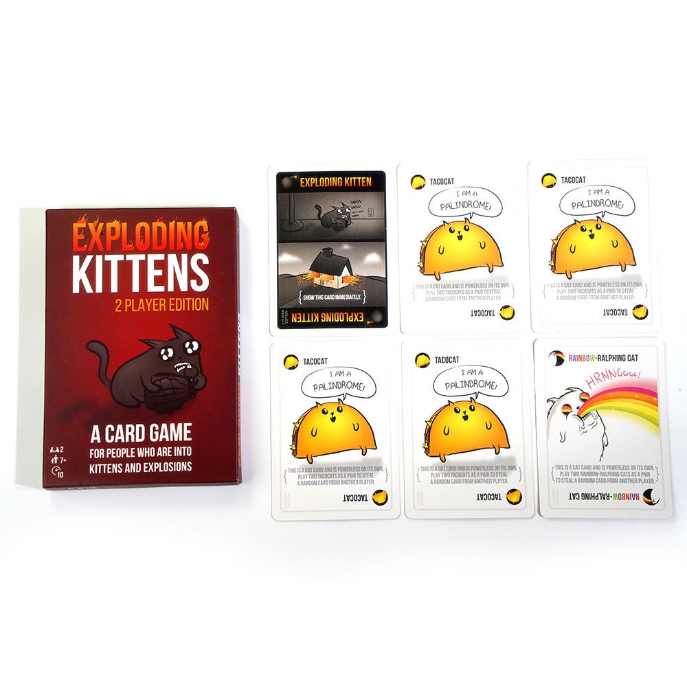 Exploding Kittens: 2-Player Version – Boardgames and Puzzles