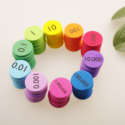 Place Value Foam Disks 100pcs
