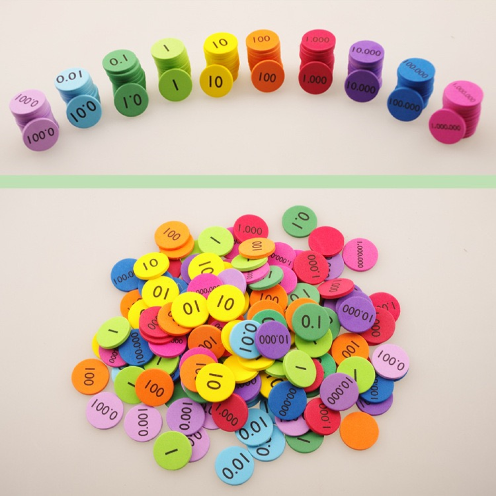 Place Value Foam Disks 100pcs