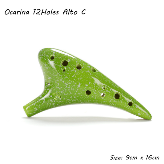 Ocarina 12Holes Alto C Green