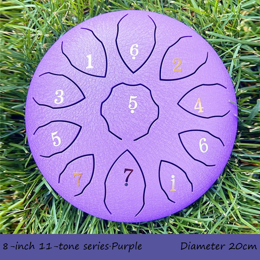 Steel Tongue Drum 11 Tone 8 inch 20cm series Purple