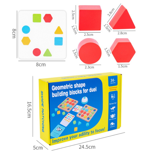 Geometric shape building blocks for duel