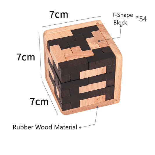 3D Wood Puzzle Cube