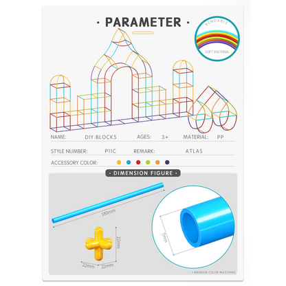 Building Blocks Pipe 200pcs
